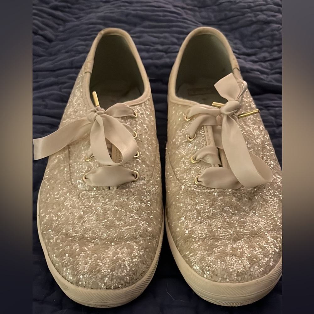 Keds x Kate Spade Champion Glitter Sneaker - used but good condition